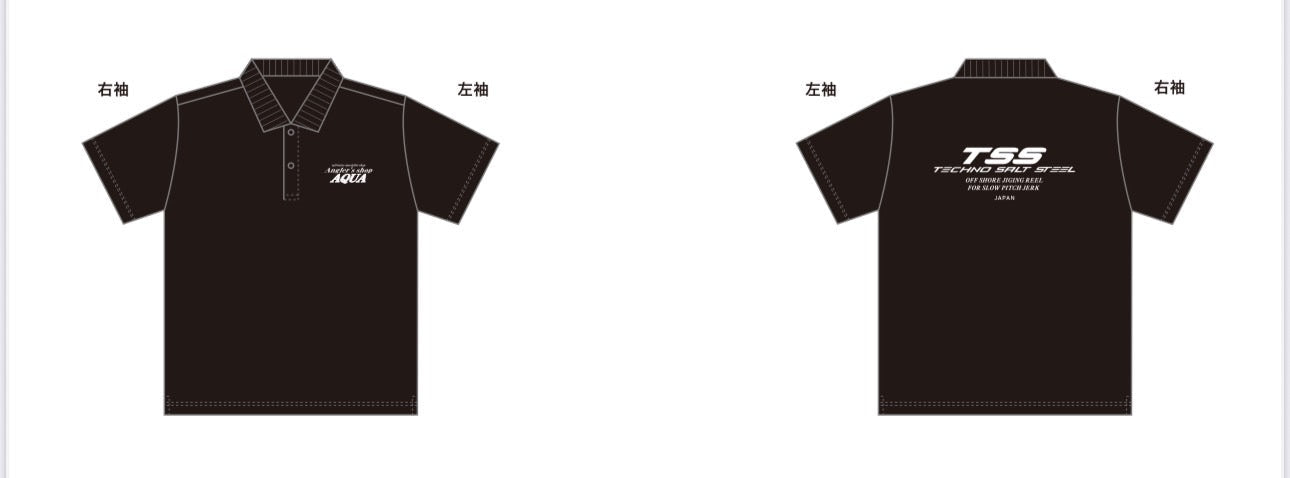 アングラーズショップアクア ドライポロシャツ TSSコラボ