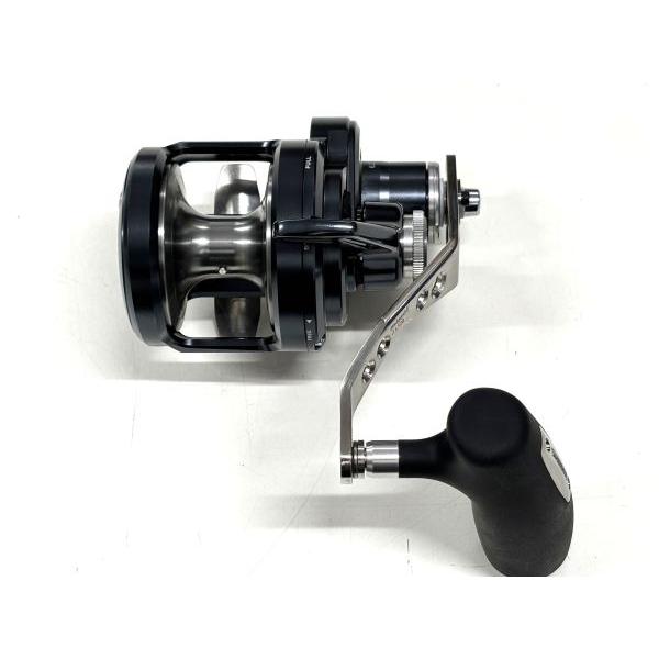 カスタムリールハンドル オニ曲げ 120mm 右用 オシアジガーLD2500用 シルバー