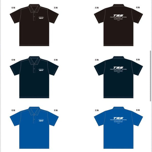 アングラーズショップアクア　ドライポロシャツ　TSSコラボ