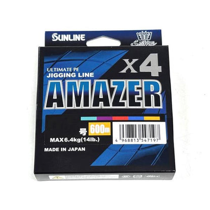 JIGGING LINE AMAZER×4　600m　0.6号〜0.8号