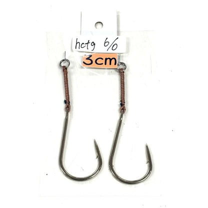テーパーアシストフック　hctg 6/0　アクアオリジナルアシストフック