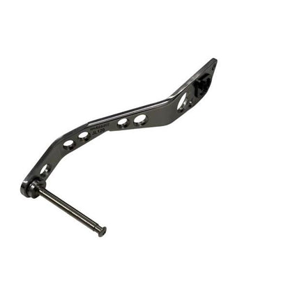 Custom Reel Handle, Oni Bend, 120mm, Right-Handed, for Ocea Jigger LD2500, Silver