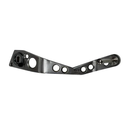 Custom Reel Handle, Oni Bend, 120mm, Right-Handed, for Ocea Jigger LD2500, Silver