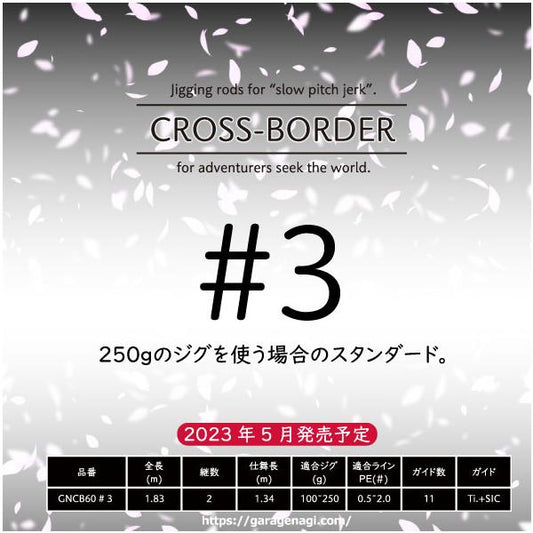 Garage NAGI　CROSS-BORDER　#3　ガレージナギ　クロスボーダー