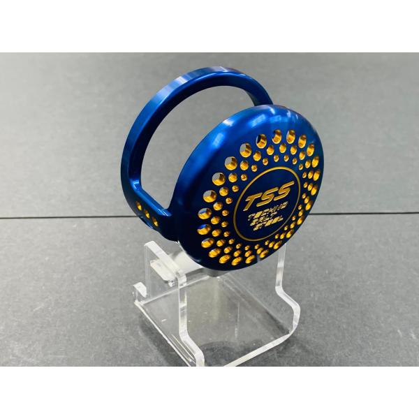 TSS Palming Cup with Small Hole for Murfix C3, TSS Laser-Engineered, Blue-Gold