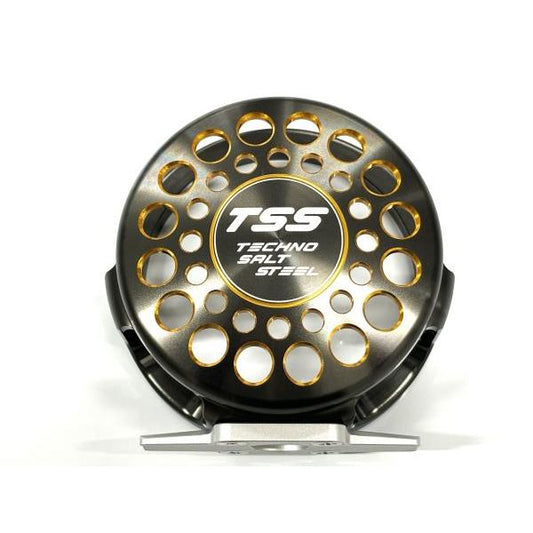 TSS製　パーミングカップ　穴明き(大穴)　マーフィックスN4、LN4用　TSSレーザー加工入り　ガンメタSGゴールド