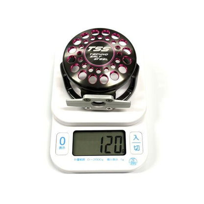 TSS製　パーミングカップ　穴明き(大穴)　マーフィックスN4、LN4用　TSSレーザー加工入り　ガンメタSGピンク