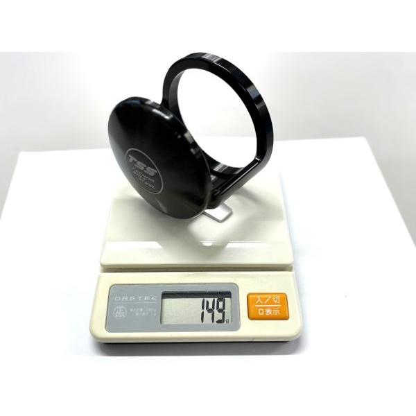 TSS製　パーミングカップ　マーフィックスW6用　TSSレーザー加工入り　ブラック　穴なし