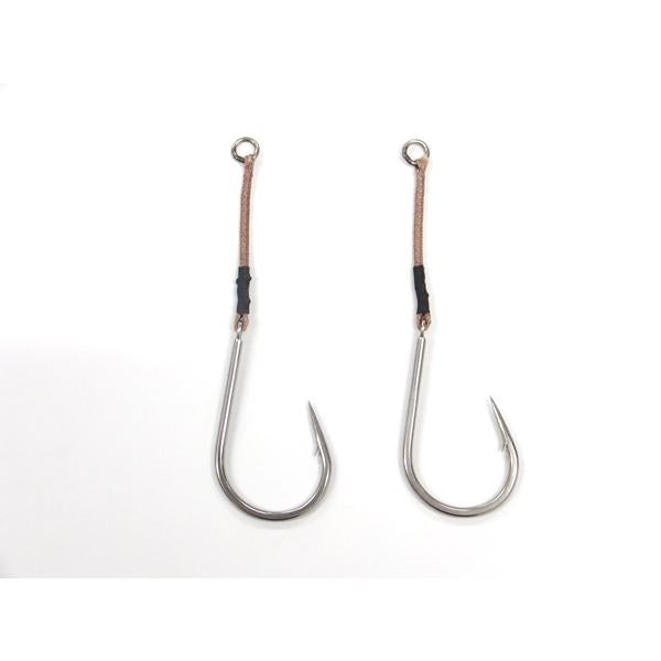 テーパーアシストフック　ストレートツナ6/0　アクアオリジナルアシストフック