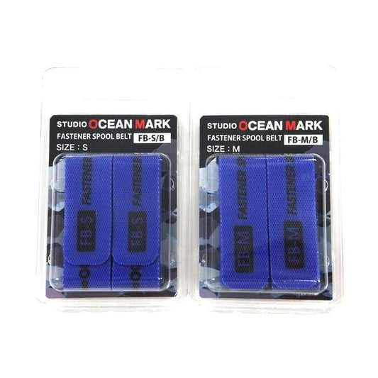 Studio Ocean Mark Zipper Spool Belt, Size S-M, Blue